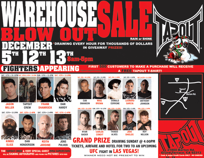 tapoutWarehouseSale